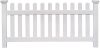 Lot of (3) Zippity ZP19002 No Dig Newport Vinyl Picket Fence, 36"H x 72"W, White & (1) ZP19008 Wilmington Vinyl Privacy Screen, 36" x 48" White, 2- Pack