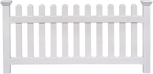 Lot of (3) Zippity ZP19002 No Dig Newport Vinyl Picket Fence, 36"H x 72"W, White & (1) ZP19008 Wilmington Vinyl Privacy Screen, 36" x 48" White, 2- Pack