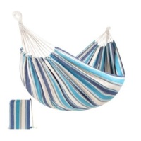 2-Person Brazilian-Style Double Hammock w/ Portable Carrying Bag, Ocean