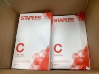 Box of 7 Reams Staples Legal Copy Paper, E-Comm Return, Retail 90.93