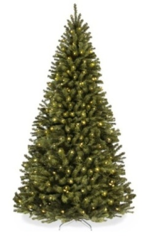 Pre-Lit Artificial Spruce Christmas Tree w/ Incandescent Lights, 6ft