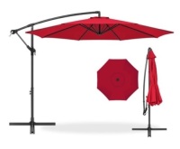 Offset Hanging Patio Umbrella - 10ft, Red