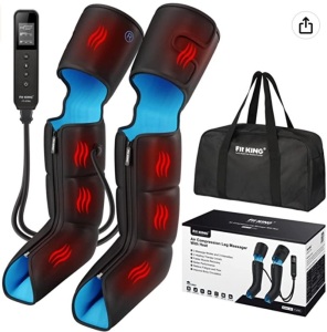 FIT KING Leg Massager w/ Heat, Untested, Appears New, Retail 199.99