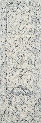 Loloi II Ziva Collection ZV-03 Bluestone, Contemporary 2'-6" x 7'-6" Runner 