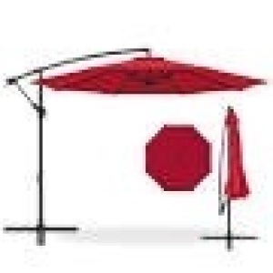 BCP # 5694 : 10 Ft Pffset Hanging  Market Patio Umbrella W / Easy Tilt 