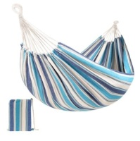2-Person Brazilian-Style Double Hammock w/ Portable Carrying Bag, Ocean