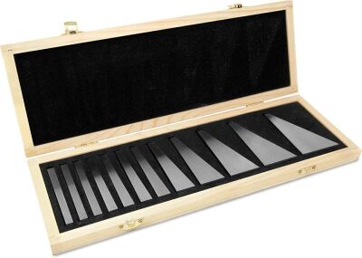 WEN 10412 12-Piece Steel Angle Gauge Block Set with Case 