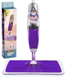 Vorfreude Floor Mop with Integrated Spray, Refillable 700ml Capacity Bottle and Reusable Microfiber Pad - Appears New  