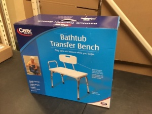 Carex Bathtub Transfer Bench - Appears New 