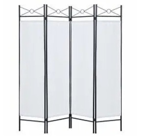 Best Choice Products SKY3027 Home Accents 4 Panel Room Divider White,APPEARS NEW