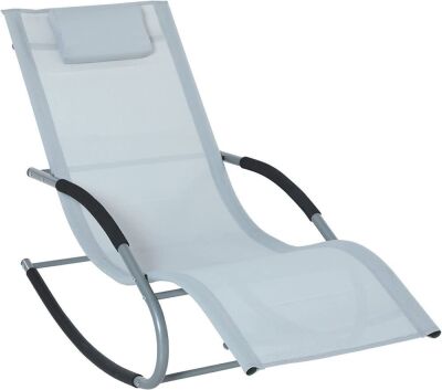 Outsunny Zero Gravity Rocking Lounge Chair 