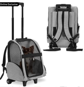 KOPEKS Backpack Pet Carrier w/ Wheels, Appears New, Retail 73.99