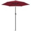 Outdoor Market Patio Umbrella w/ Push Button Tilt, Crank Lift - 7.5ft