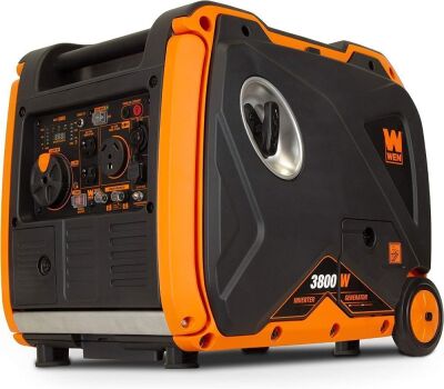 WEN 56380i Super Quiet 3800-Watt RV-Ready Portable Inverter Generator with Fuel Shut-Off and Electric Start 