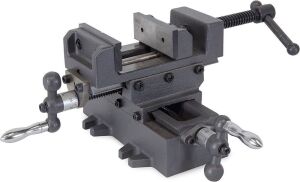 WEN 413CV 3.25" Compound Cross Slide Industrial Strength Benchtop and Drill Press Vise 