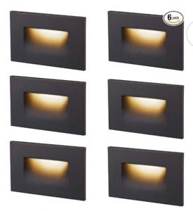 Cloudy Bay LED Step Lights, 6 Pack, Appears New, Retail 79.99