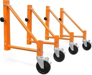 WEN 31104 Baker Scaffold Outriggers with 5-Inch Locking Casters, 4 Pack 