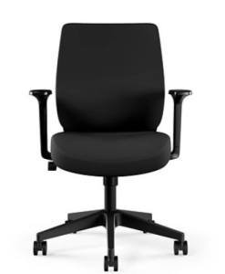 Union & Scale™ Essentials™ Fabric Task Chair, Black (UN59380), E-COMMERCE RETURN