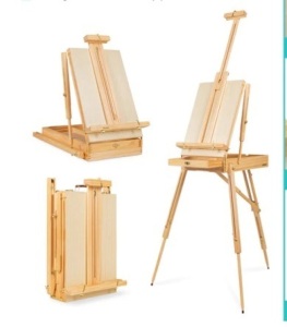 Portable Wooden French Easel SKETCH BOX,APPEARS NEW