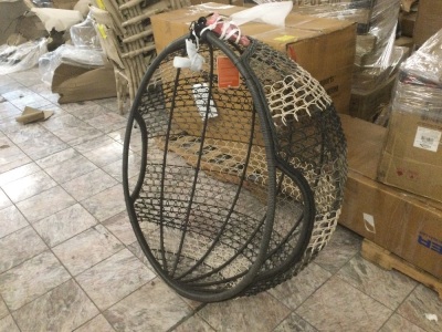 Pier1 Imports Swingasan Wicker Hanging Papasan Chair. NEW