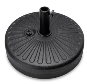 Plastic Patio Umbrella Base Pole Holder Accessory w/ Adjustable Knob