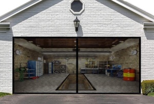 Magnetic Garage Door Screen, Appears New, Retail 99.99