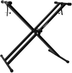 ChromaCast CC-KSTAND Double Braced X-Style Pro Series Keyboard Stand with Locking Straps - Appears New  