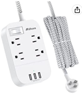 Mifaso Power Strip, Untested, Appears New, Retail 22.99