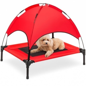 BCP # 3949 : Elevated Cooling Dog Bed W / Canopy 