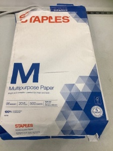 Staples 11" x 17" Multipurpose Paper, E-Comm Return, Retail 18.39