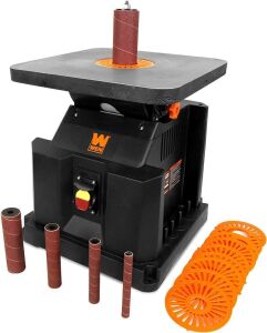 WEN AT6535 3.5-Amp Oscillating Spindle Sander with Extra Large Beveling Table Top 
