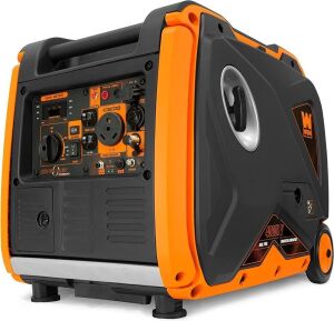 WEN DF400i Super Quiet 4000-Watt Dual Fuel RV-Ready Electric Start Portable Inverter Generator with Fuel Shut-Off 