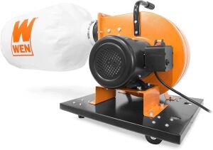 WEN DC3401 5.7-Amp 660 CFM Rolling Dust Collector with 12-Gallon Bag and Optional Wall Mount - Used