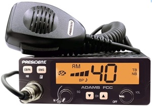 President Adams FCC CB Radio, Untested, Appears new, Retail 64.00