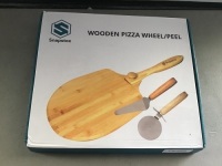 Snapstox Wooden Pizza Wheel/Peel, New, Retail - $34