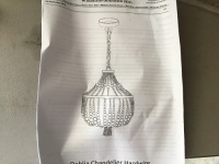 Pottery Barn Dablia Chandelier, Like New, Retail - $299