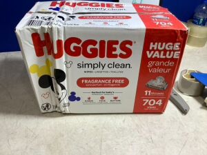 Huggies Simply Clean Baby Wipes, 704 ct 