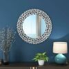 Kohros Silver Round Decoration Wall Mirror