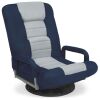 Gaming Floor Chair w/ 360-Degree Swivel, Armrest, Adjustable Backrest