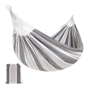 2-Person Brazilian-Style Double Hammock w/ Portable Carrying Bag, Steel