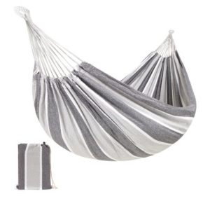 2-Person Brazilian-Style Double Hammock w/ Portable Carrying Bag, Steel