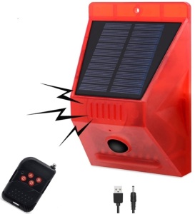 Solar Strobe Light w/ Remote, Powers up, Appears new, Retail 25.99