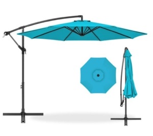 Offset Hanging Patio Umbrella - 10ft, Sky Blue