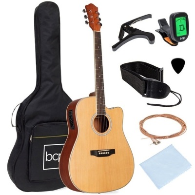 BCP # 5495 : 41 In  Begginer Accoustic Guitar  Electric 