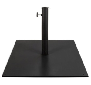 Steel Umbrella Base, Patio Stand w/ Tightening Knob & Anchor Holes - 38.5lb