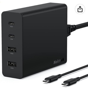 Nekteck 107W USB C Charger, Untested, Appears New, Retail 39.99