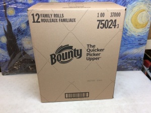 Bounty Paper Towels 12 Family Rolls - New