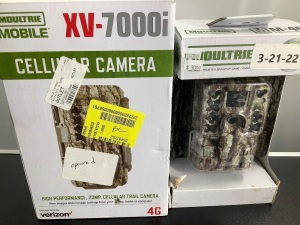 Lot of (2) Moultrie Trail Cam, Verizon, Powers On, Ecommerce Return