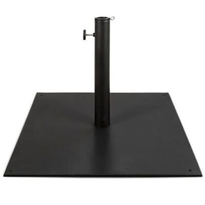 Steel Umbrella Base, Patio Stand w/ Tightening Knob & Anchor Holes - 38.5lb