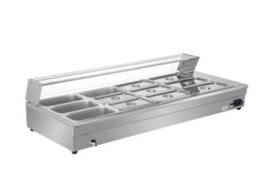 Electric Countertop Food Warmer 84 Qt. 12 Pan x 1/3 GN Commercial Food Steam Table 6 in. Deep, 1500-Watt